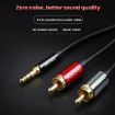 VEGGIEG 10m 3.5mm to 2RCA Audio Cable for Phone & Computer Speakers - 8