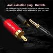 VEGGIEG 10m 3.5mm to 2RCA Audio Cable for Phone & Computer Speakers - 9