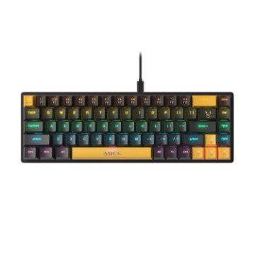iMICE GK-690 Type-C Wired Mechanical Keyboard - Black Yellow - 1