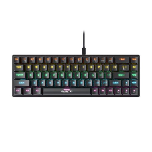 iMICE GK-690 Black Type-C Wired Mechanical Keyboard - 1
