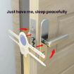 White Baby Room Cushion Mute Door Closer & Anti Collision Lock Cover - 6