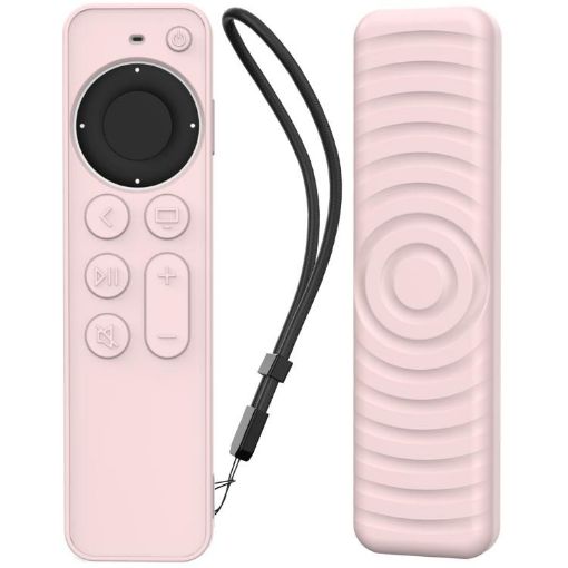 AhaStyle Pink Silicone Case for Apple TV Siri Remote 2/3 PT167 - 1