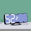 RGB 3D Digital Clock: Voice Control, Adjustable Brightness, Temp & Remote - 1