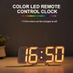 RGB 3D Digital Clock: Voice Control, Adjustable Brightness, Temp & Remote - 3