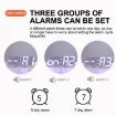 RGB 3D Digital Clock: Voice Control, Adjustable Brightness, Temp & Remote - 7