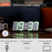 RGB 3D Digital Clock: Voice Control, Adjustable Brightness, Temp & Remote - 9