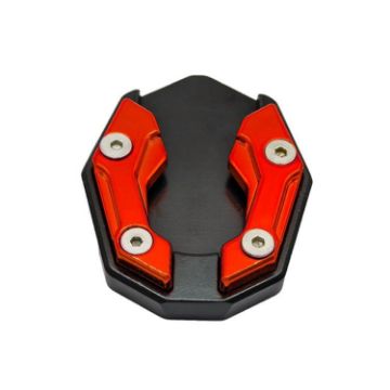 CNC Aluminum Motorcycle Side Support Anti-slip Pad Red - JCBD-002 - 1