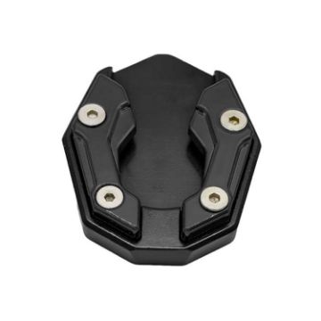CNC Aluminum Motorcycle Side Support Anti-slip Pad Black JCBD-002 - 1