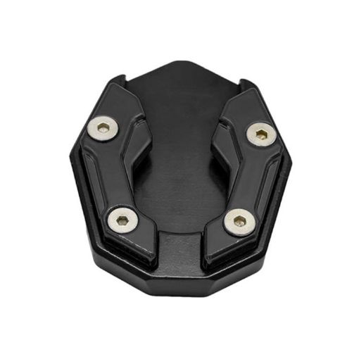 CNC Aluminum Motorcycle Side Support Anti-slip Pad Black JCBD-002 - 1