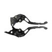 Aluminum Alloy TJSB-032 Handlebar Lever: Left Drum Right Disc Brake (Black) - 1