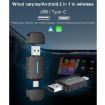 Wireless CarPlay/Android Converter Box - Dual-Port Wired to Wireless Adapter - 5