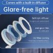 Rechargeable Clip-On Selfie Ring Light with Mirror - 3 Color Modes, White - 7