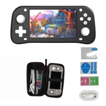 XF43 Retro Handheld Game Console 4.3" Screen 64G (Black) - 1