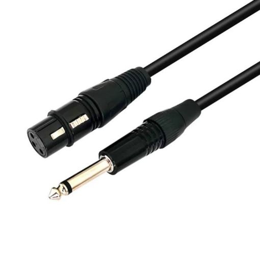 VEGGIEG 3Pin XLR Speaker Cable 1.5m - Balanced Audio Mic Cable - 1