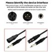 VEGGIEG 3Pin XLR Speaker Cable 1.5m - Balanced Audio Mic Cable - 4