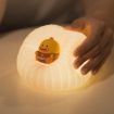 ICARER FAMILY Cartoon Silicone Night Light - Beige Baby Bedside Lamp - 7
