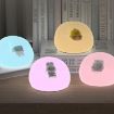 ICARER FAMILY Cartoon Silicone Night Light - Baby Bedroom Lamp (Blue) - 9