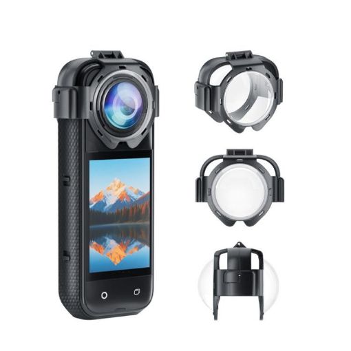 Insta360 X5 Anti-Fog Snap-On Lens Protector Durable Glass Cover - 1