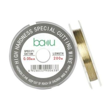 BAKU 0.05mm Carbon Steel Cutting Wire 200m for LCD Screen Repair - 1
