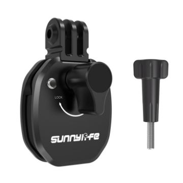 Sunnylife ZJ846 Sports Camera Mount - Motorcycle Windshield Clip, Black - 1
