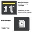 Adhesive Hook Rack for Razors & Beauty Tools, 3pcs Pack, White - 6