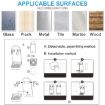 Adhesive Hook Rack for Razors & Beauty Tools, 3pcs Pack, White - 8
