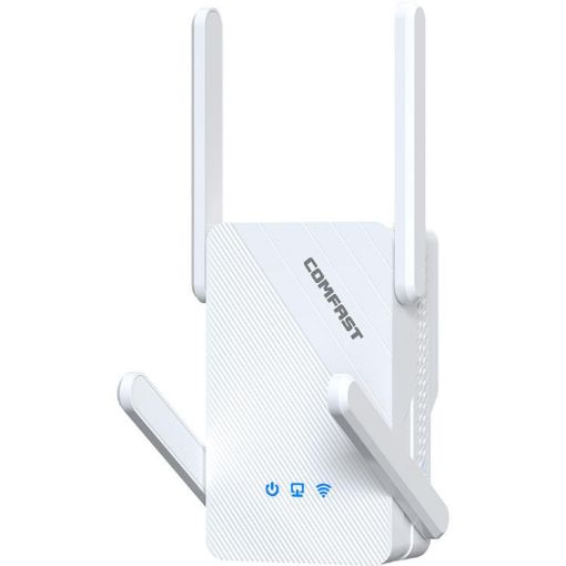 COMFAST CF-XR185 V2 AX3000 WiFi 6 Extender Dual Band Gigabit Repeater UK - 1