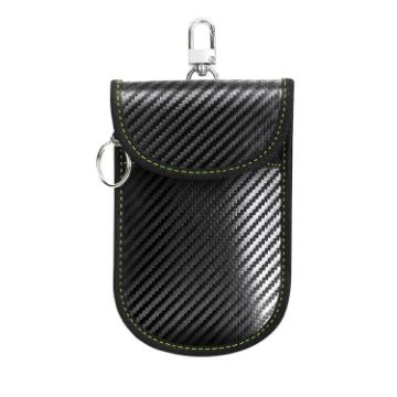 Medium RFID Blocking Car Key Holder - Anti-Skimming Carbon Fiber Case - 1