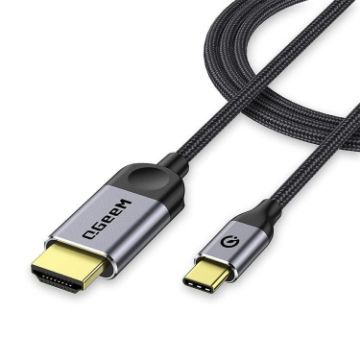 QGeeM USB-C to HDMI Cable 4K 30Hz, 1.8m for Screen Mirroring - 1