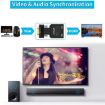 QGeeM VGA to HDMI Adapter with Micro USB Power & Audio 1080P 60Hz Black - 2