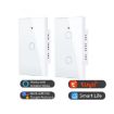 Model 120 US Gauge Graffiti Smart WIFI Fire Switch, 2-Gang Black - 2