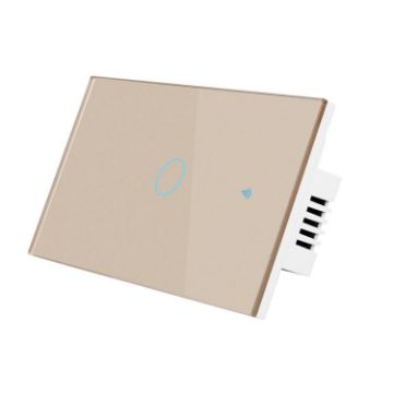 Graffiti Smart WIFI Fire Switch 1-Gang Gold - Model 120 US Gauge - 1