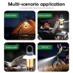Rechargeable Dual Light Camping Lantern & Flashlight, 8 Tungsten Filaments - 8