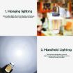Rechargeable Dual Light Camping Lantern & Flashlight, 4 Tungsten Filaments - 7
