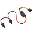Graphics Card 8P to Big 4P 1-to-2 HDD Power Cable for Graphics Card - 1
