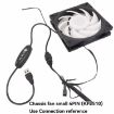 USB to 4 Pin Booster Cable 98cm - Adjustable Speed 12V Case Fan Cable - 5