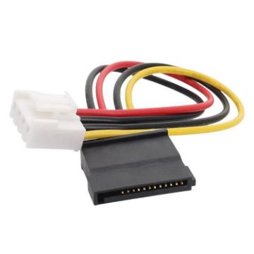 15cm DVR Power Cable 4P to SATA 15P HDD Connector Cable - 1