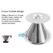 V60 Stainless Steel Coffee Filter with Base, 1-4 Cups, 600-Mesh Pour Over - 7
