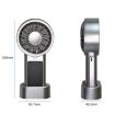 Solar Powered 5-Speed Handheld & Desk Fan, 12 Blades, USB-C Charging - 9