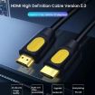 VegGieg HHI HDMI 2.0 Cable 4K 60Hz, 3M for TV, Monitor, Projector - 2