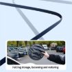Titanium Silver Car Rear Window Sunshade 100x50cm with Suction Cups - 5