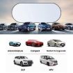 Titanium Silver Car Rear Window Sunshade 100x50cm with Suction Cups - 6