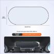 Titanium Silver Car Rear Window Sunshade 100x50cm with Suction Cups - 8