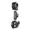 TELESIN Camera Double Clip Clamp 360 Rotating Handlebar Mount Black - 1