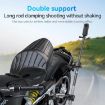 TELESIN Camera Double Clip Clamp 360 Rotating Handlebar Mount Black - 4