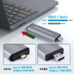 NVMe/SATA M.2 10Gbps USB3.1 Gen2 Hard Drive Enclosure USB + Type-C - 6
