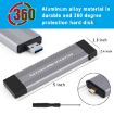 NVMe/SATA M.2 10Gbps USB3.1 Gen2 Hard Drive Enclosure USB + Type-C - 7