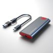 M.2 NVMe/SATA SSD Enclosure USB-C 10Gbps External Case 2TB Support - 1