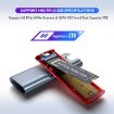 M.2 NVMe/SATA SSD Enclosure USB-C 10Gbps External Case 2TB Support - 4