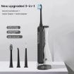 3-in-1 Electric Toothbrush & Water Flosser with 180mL Tank (Black) - 2